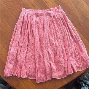 Pink Pleated Prada Skirt